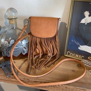 Carmel Fringe crossbody purse bag